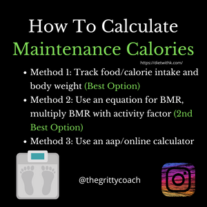 What Is Maintenance Calories